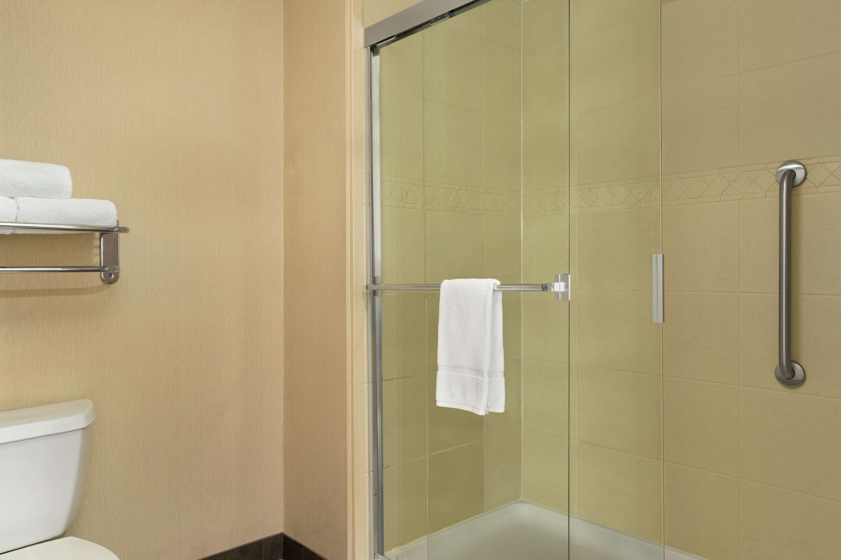 1 King Mobility/Hearing Accessible Roll-in Shower Studio Suite